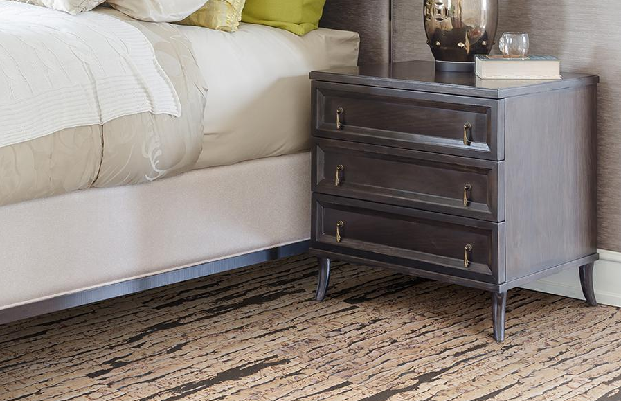 Пробковый пол замковый Corkstyle Natural Cork Tigre Creme Тигр крем фото в интерьере